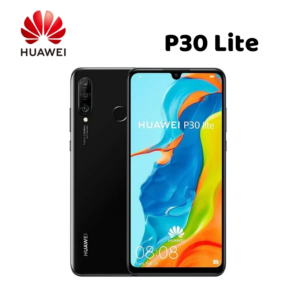 Global Version,Huawei-P30 Lite,Smartphone Android,6.15 inch,128GB ROM,24+32MP Camera,Google Play Store,Cellphones,Mobile phones