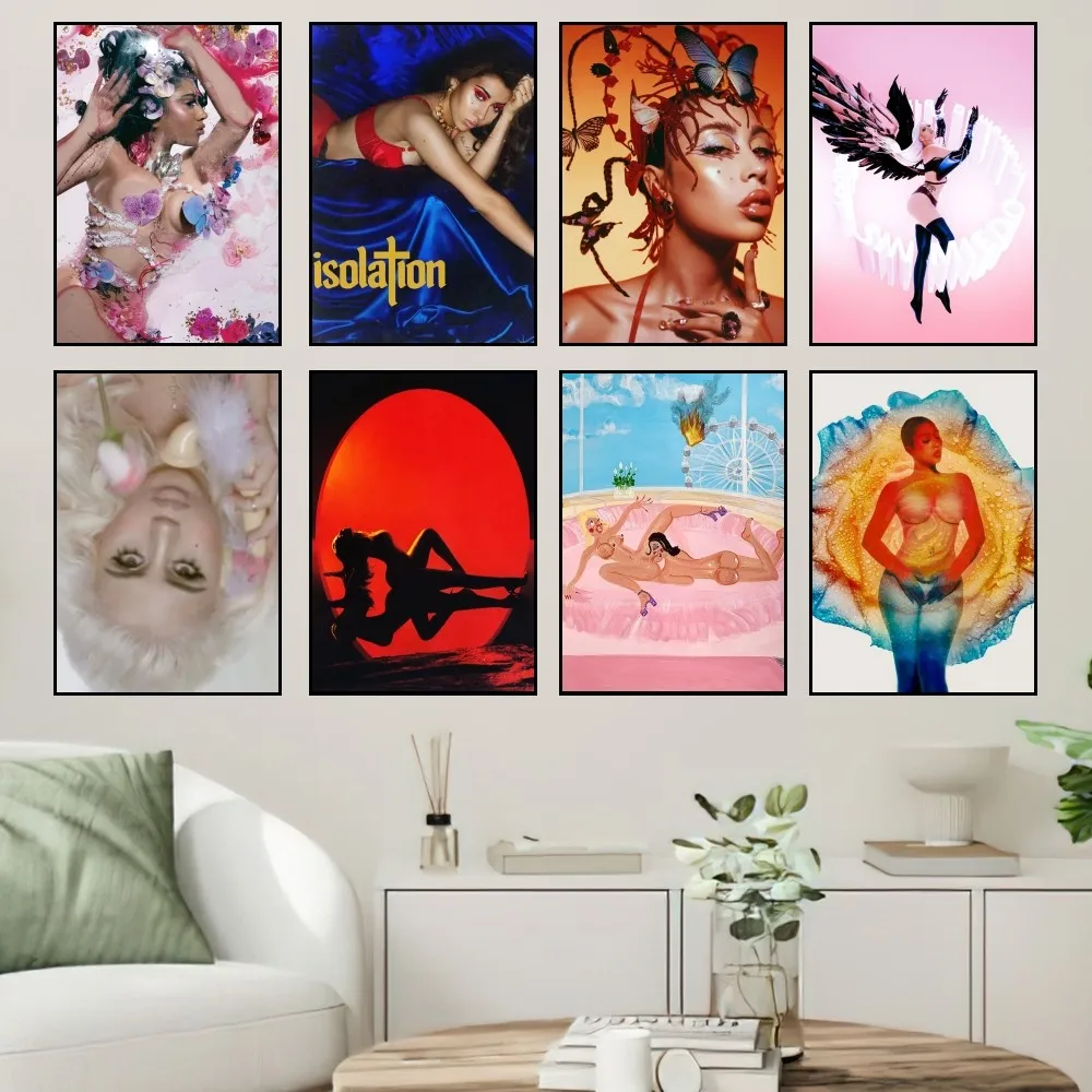 

Singer Kali Uchis Orquideas Poster Prints Wall Painting Bedroom Living Room Wall Sticker Office Small