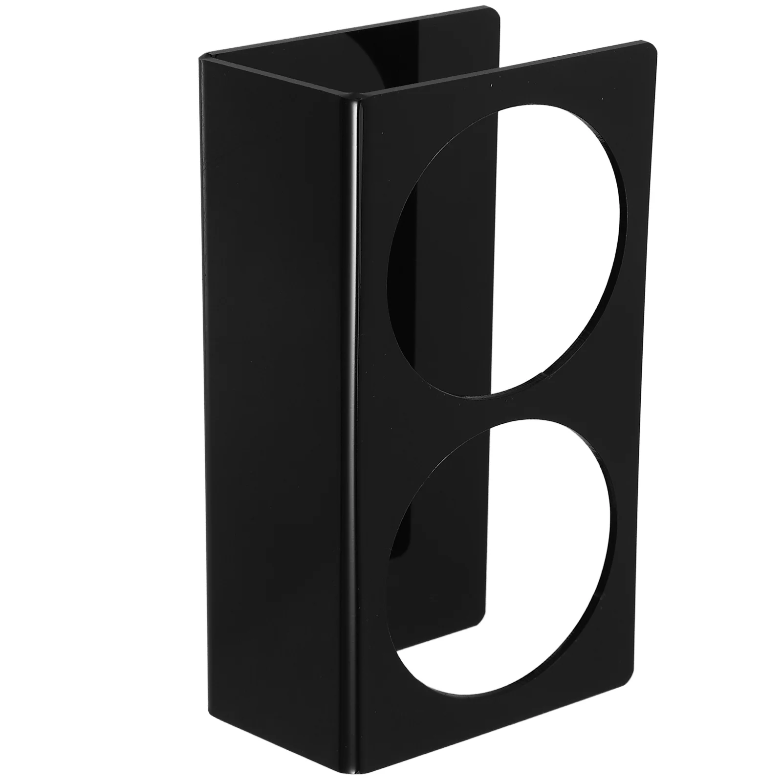 حامل عرض رف المشروبات الأكريليك ذو الفتحة المزدوجة لمنظم زجاجات المياه في الفندق وحامل أكواب المطبخ ورف الزجاجات