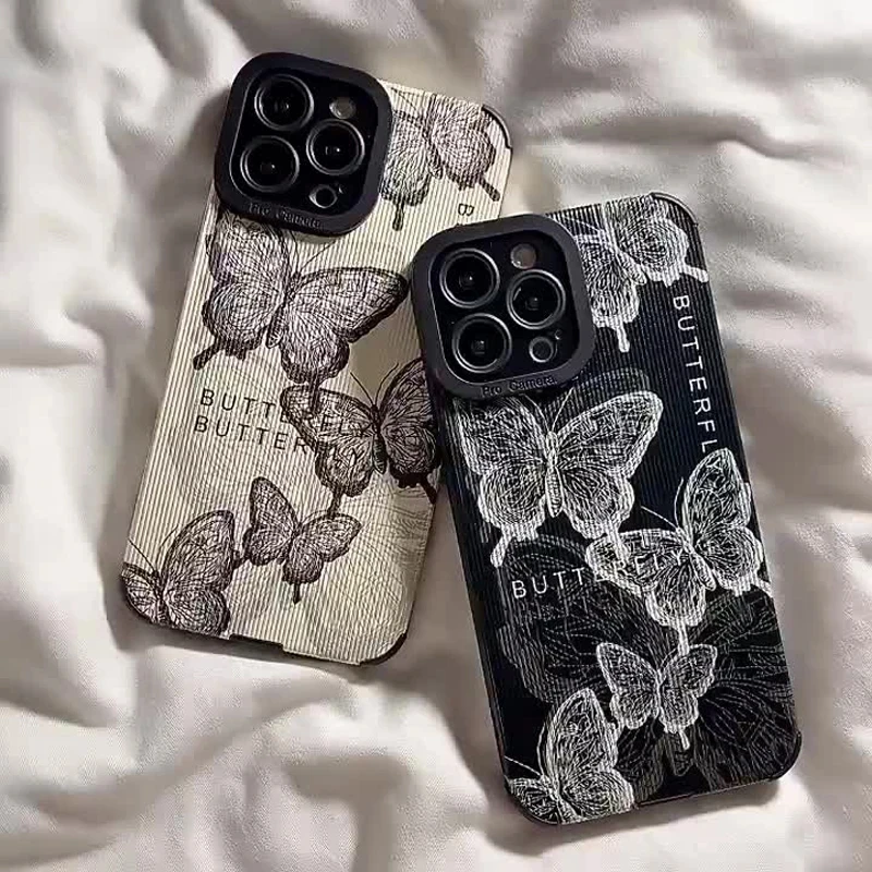 INS Retro Butterfly Soft Silicone Phone Case For Samsung Galaxy A31 A32 A33 A34 A50 A51 A52 A53 A54 A71 A72 A73 A12 A13 A14 A21S
