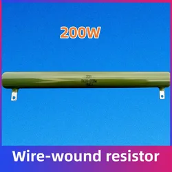 Resistencia enrollada de alambre esmaltado tipo tubo vítreo de alta potencia RX20, ZG11, 200W, 150R, 200R, 300R, 500R, 1K, 5K, 10K, 15K, 20K, 30K, 50K, 1 unidad