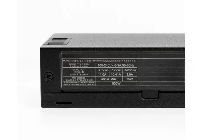 500W FSP500-30AS 1U Power Supply – Digital PMBus,  Compatible with NUC & Small Form Factor Systems