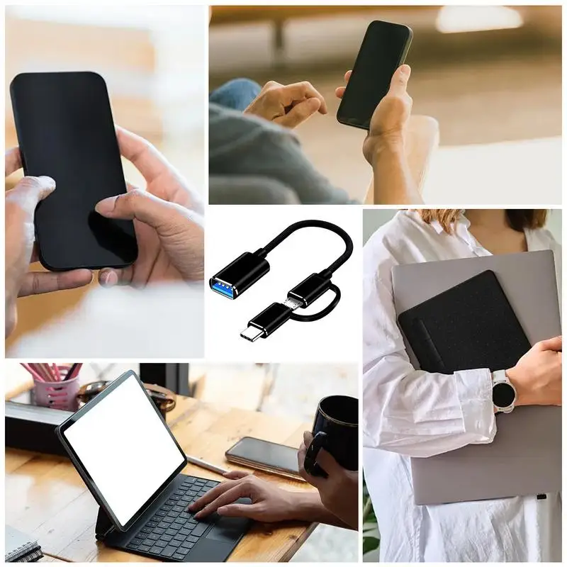 Type C Adapter OTG Adapter Type C To USB Adapter Fast Transfer Male To Female Adapter Cables Fast Charging OTG Connector For