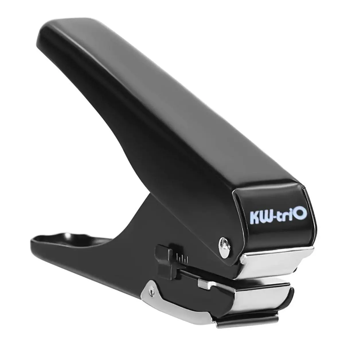 A24I  All-Metal Hole Punch, 15x4mm Oval Hole, Manual Supplies, ID Cards, Sticky Notes