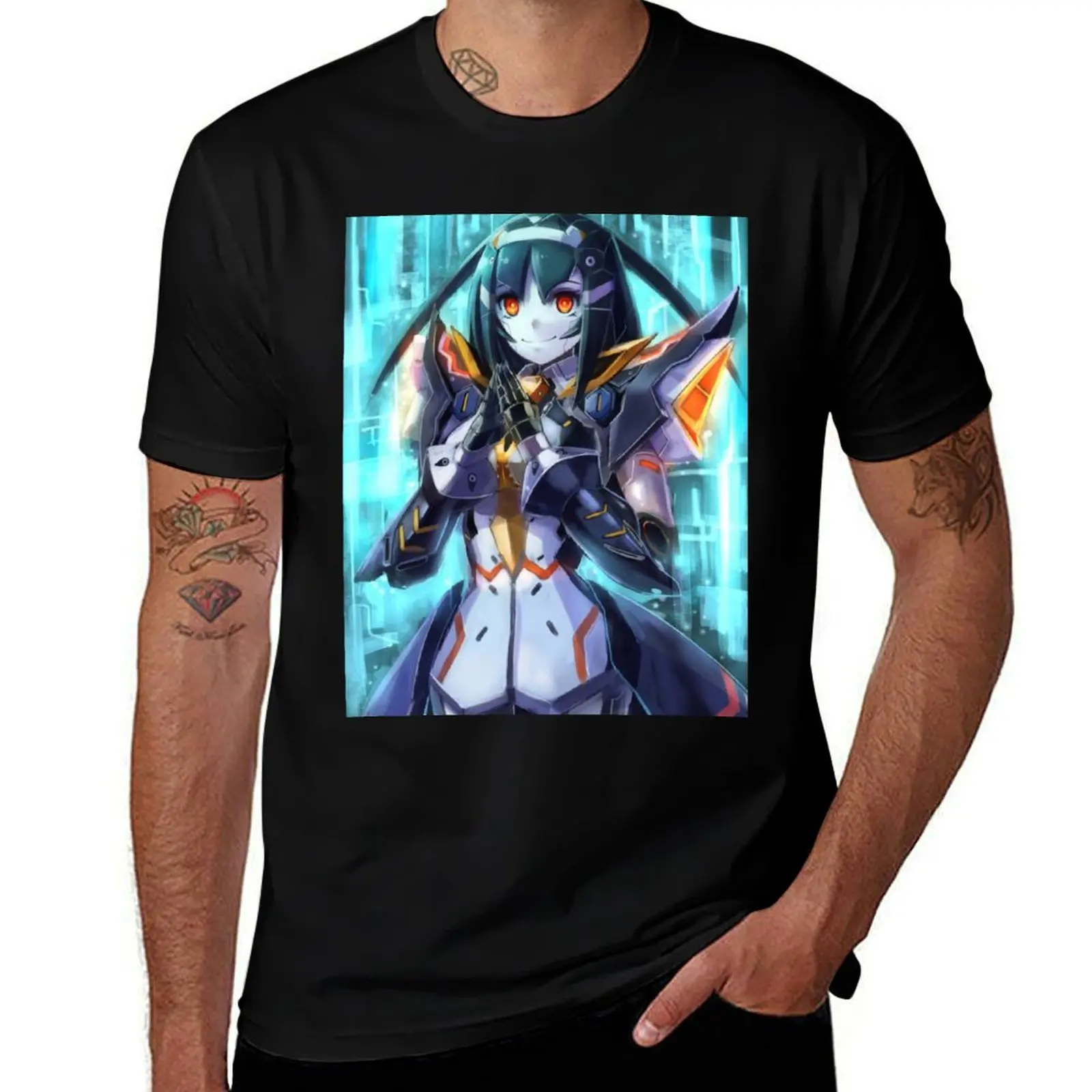 Футболка PSO 2: Darkness Outfit, повседневная, на все случаи жизни, с коротким рукавом