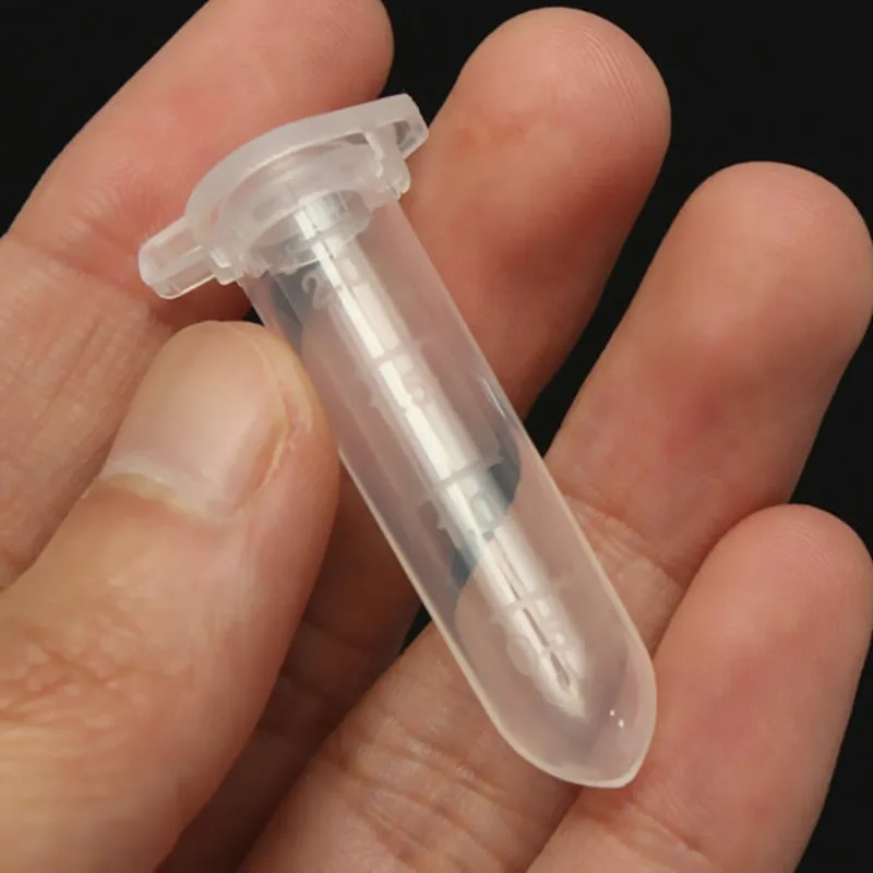 Centrifuge Tube 2ml EP Round Bottom Graduated Screw Cap 500 Pieces Per Pack Laboratory Sampling Tool