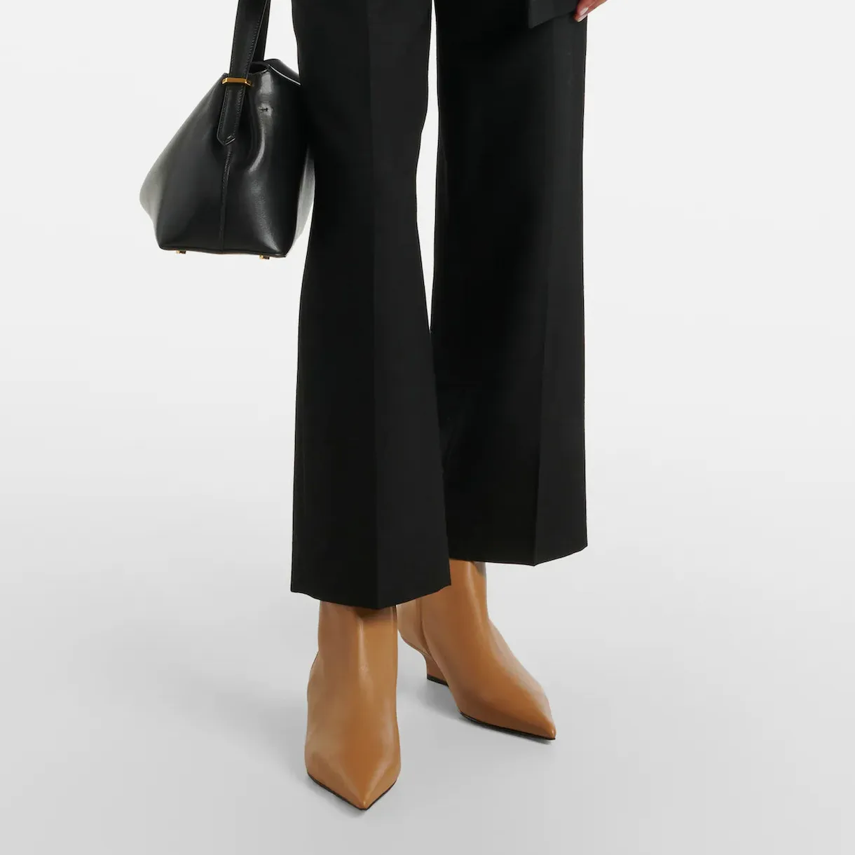 Genuine Leather Women's Wedge Ankle Boots - Sizes 34-42