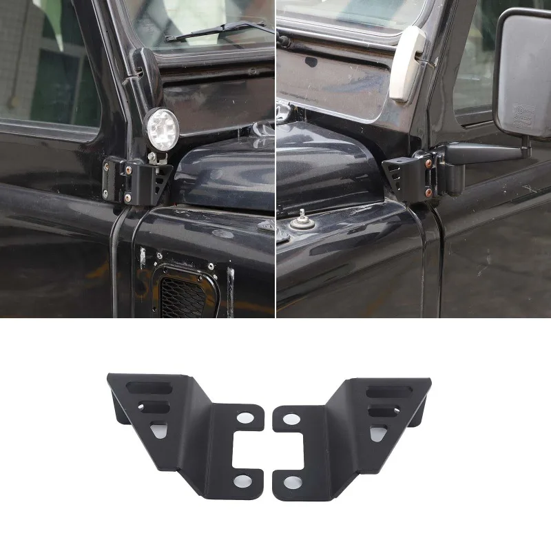

Carbon Steel Rearview Mirror Spotlight Bracket for 2004-2018 Land Rover Defender Car Accessories