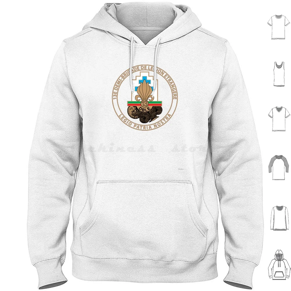 13 Dble Legión Extranjera Sudaderas Con Capucha Manga Larga 13e Demi Brigade L Gion Trang Re 13 Dble Legión Extranjera