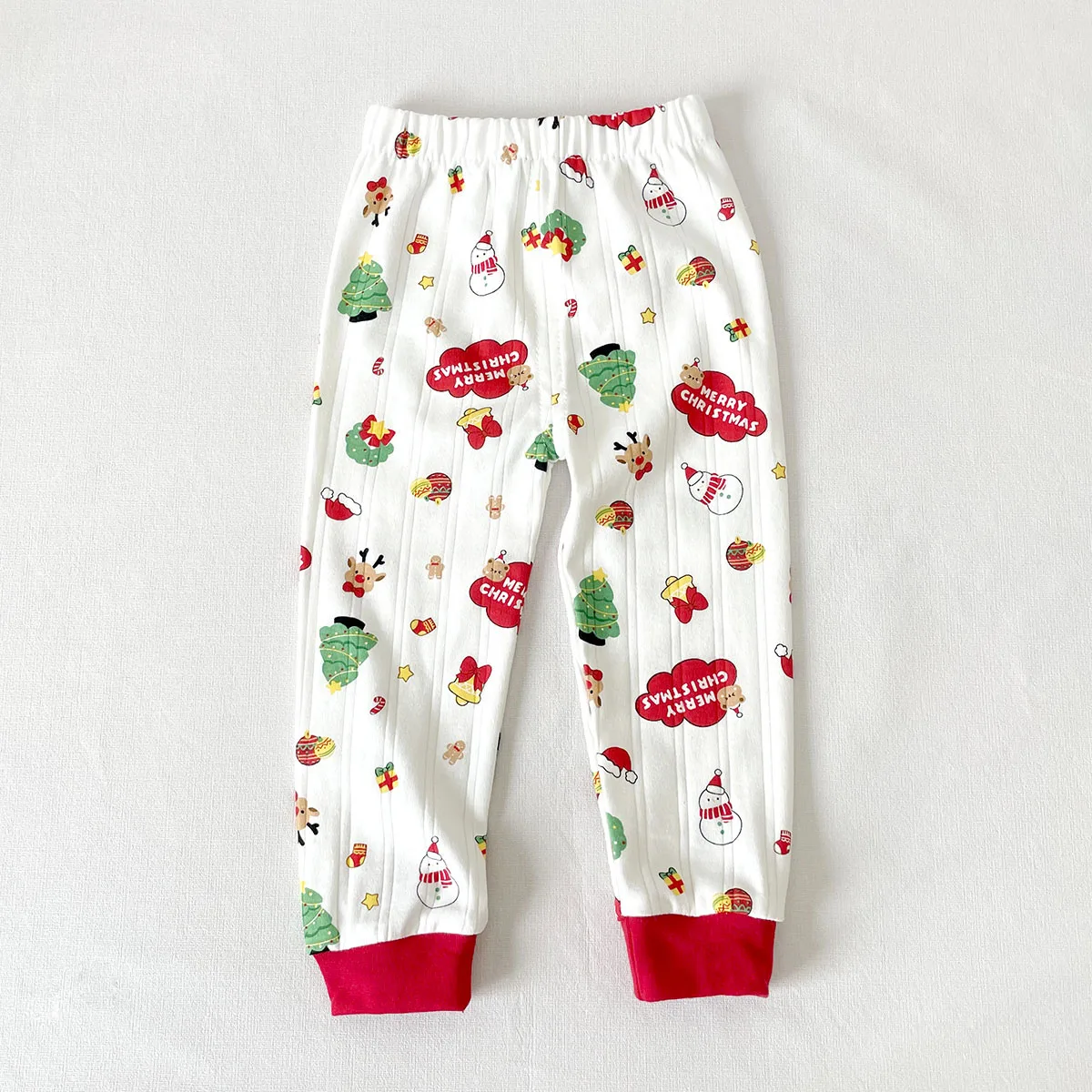 Conjunto de roupas de Natal infantil, estampado de Santa Elk, top e calças para crianças, meninos e meninas, novo, outono, inverno, 0-10Y, 2pcs,