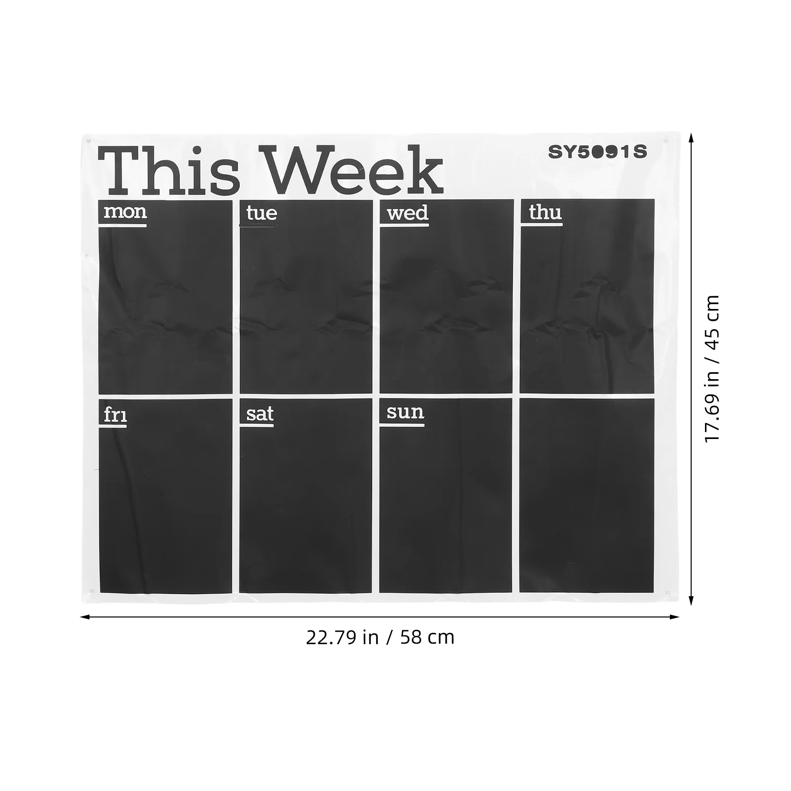 Daily Use Wall Sticker Chalkboard Calendar for Wall Easy to Write and Remove Weekly Plan Organizer Plan Board Home Accessory