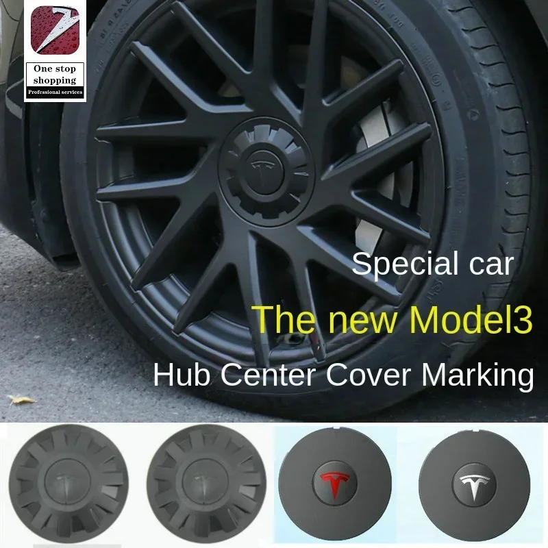 for the new Model 3 Tesla wheel hub cover protective cover 18 inch center screw cap 24 Model 3 wheel hub center cover logo