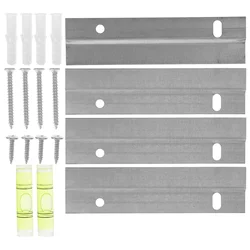 2 Sets Wall Mounting Heavy Duty Picture Hangers Z Clips Mirror Hanger Headboard Brackets Mounting Frame Hardware