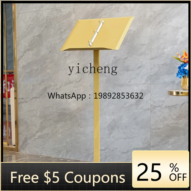 

AA Menu Display Stand Sales Department Loose-leaf Document Contract Information Announcement Stand