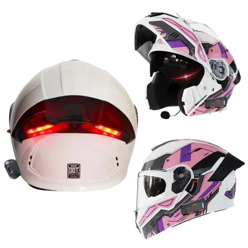 

Abs Modular Motorcycle Blue Tooth Riding Helmets LED Tail Lights Crash Helmet for Outdoor Motorcycle Manufacturer