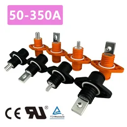 1pc 50-350A Single Core Power Terminal Block Energy Storage Connector IP67 High Current Through Wall Power Output Plug Socket