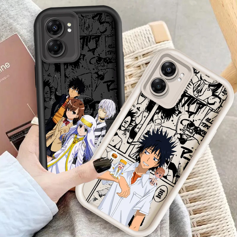 A Certain Magical Index Anime Eye Ladder For OPPO Find X5 X3 A58 A57 A55 A53 A54 A92 A74 A78 A98 A16 A94 A76 A72 5G Back