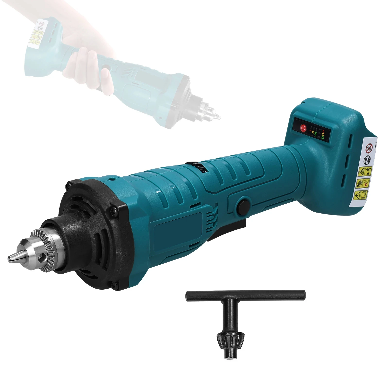 Brushless Grinder 6mm Chuck Electric Polishing Grinding Milling Machine 6-speed Adjusatble Engraving Tool for Makita Battery