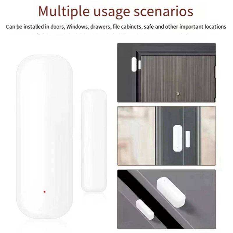 Sensor de janela e porta inteligente para Alexa e Yandex, WiFi, App, Home Security, Proteção, Aberto, Fechado, Fácil Instalação