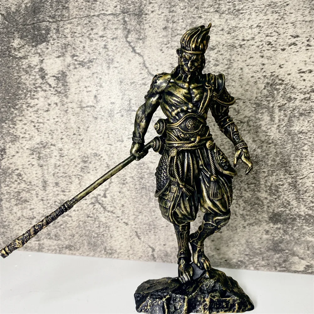 New Black Mythical Wukong Action Figure 19.5cm Statue Ornament PVC Vacuum Formed Color Box Wukong Sculpture Handicraft Desktop