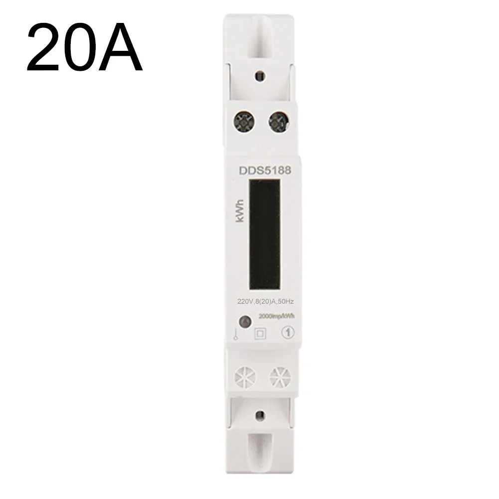 

20/32/45A 18mm 1-Phase 1P Digital Wattmeter Power Consumption Energy Meter 230V 50Hz DDS5188 Electrical Usage Meters Industrial
