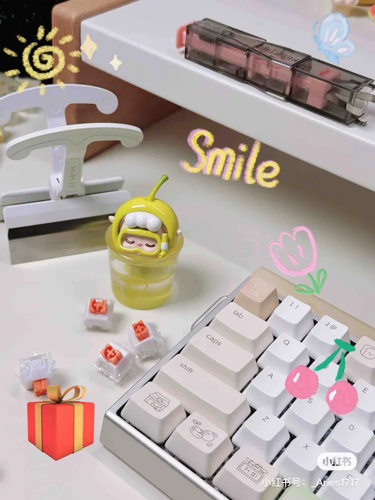 

Колпачки для клавиш Matcha Cafe, оригинальные колпачки для механической клавиатуры 1,8 мм, милый анимационный периферийный сублимационный материал