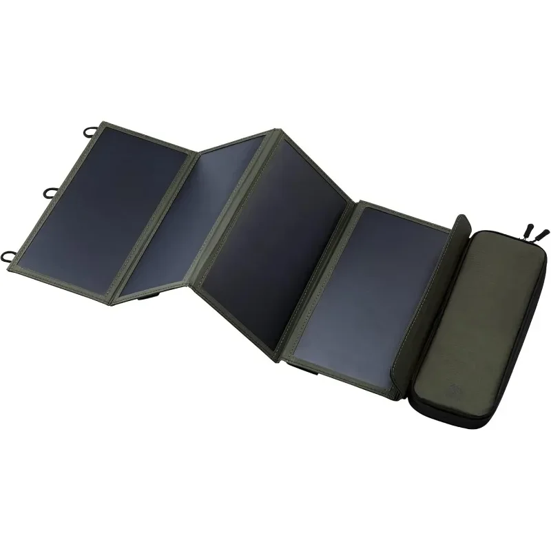 Portable Solar Panel,Power Generation Charger for Phone Camping,Durable Water-Resistant Ripstop Nylon,Foldable Lightweight