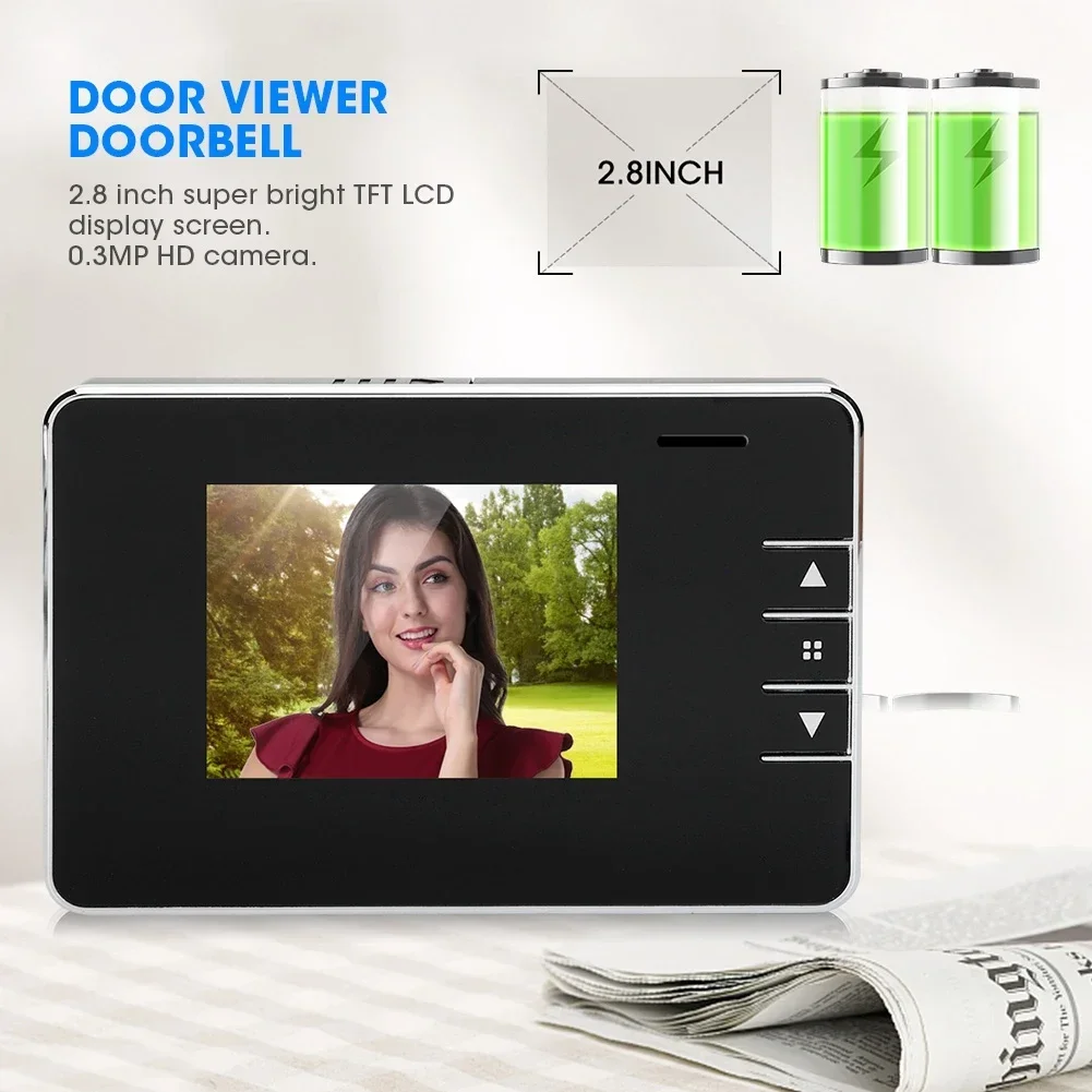 Außentür Auge Kamera Home Security Nachtsicht Viewer Video elektronische Türklingel 2,8 Zoll LCD Digital Peek Türklingel Katzenauge