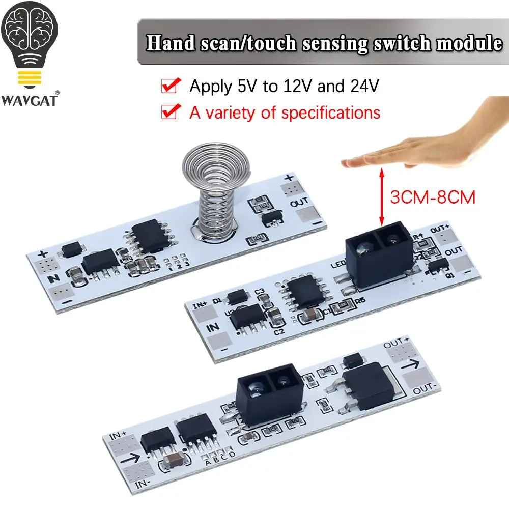 Short Distance Scan Sensor Sweep Hand Sensor Switch Module 36W 3A Constant Voltage for Auto Smart Home Compatible XK-GK-4010A