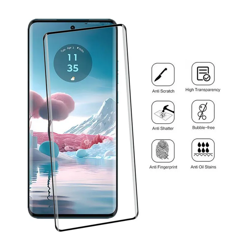 New upgrade 9D Tempered Glass For Moto Edge 40Neo Screen Protector Anti-Scratch For Motorola Edge 40 Neo Soft Camera film