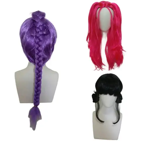 Kid Anime Kpop Demon Hunters Wigs Cosplay for Rumi Mira Zoey Cosplay Wigs WigCap Christmas Halloween Cosplay Costumes Wigs