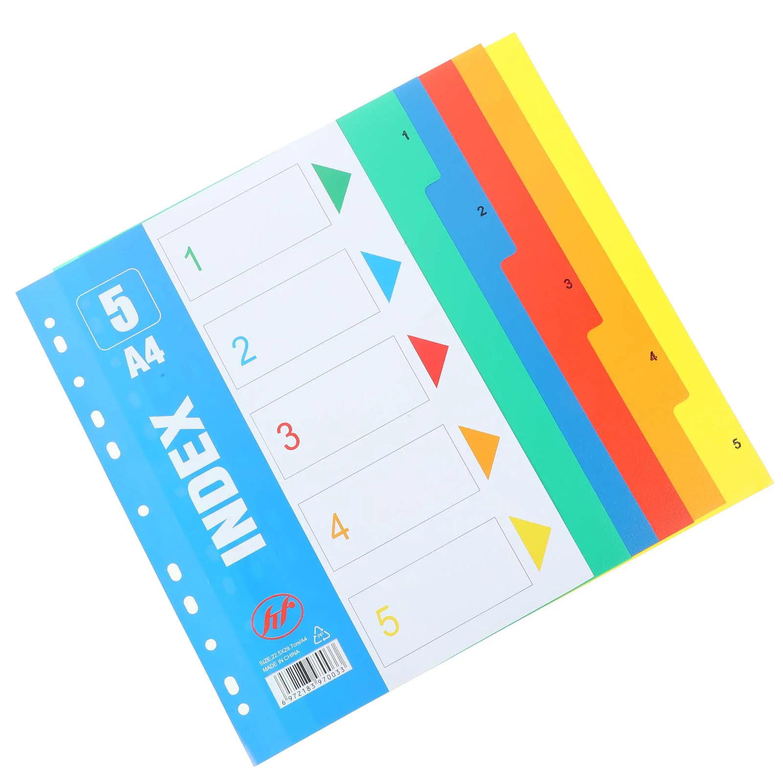 Index Separator Page Loose-leaf Markers A4 Binder Dividers Pastel Notebook Pp File