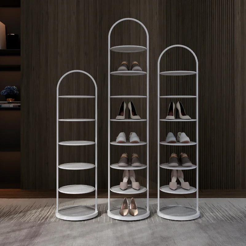 Compact Light Luxury Shoe Rack: SpaceSaving Entryway Cabinet, Narrow Storage Solution, Children\'s Footwear Organizer