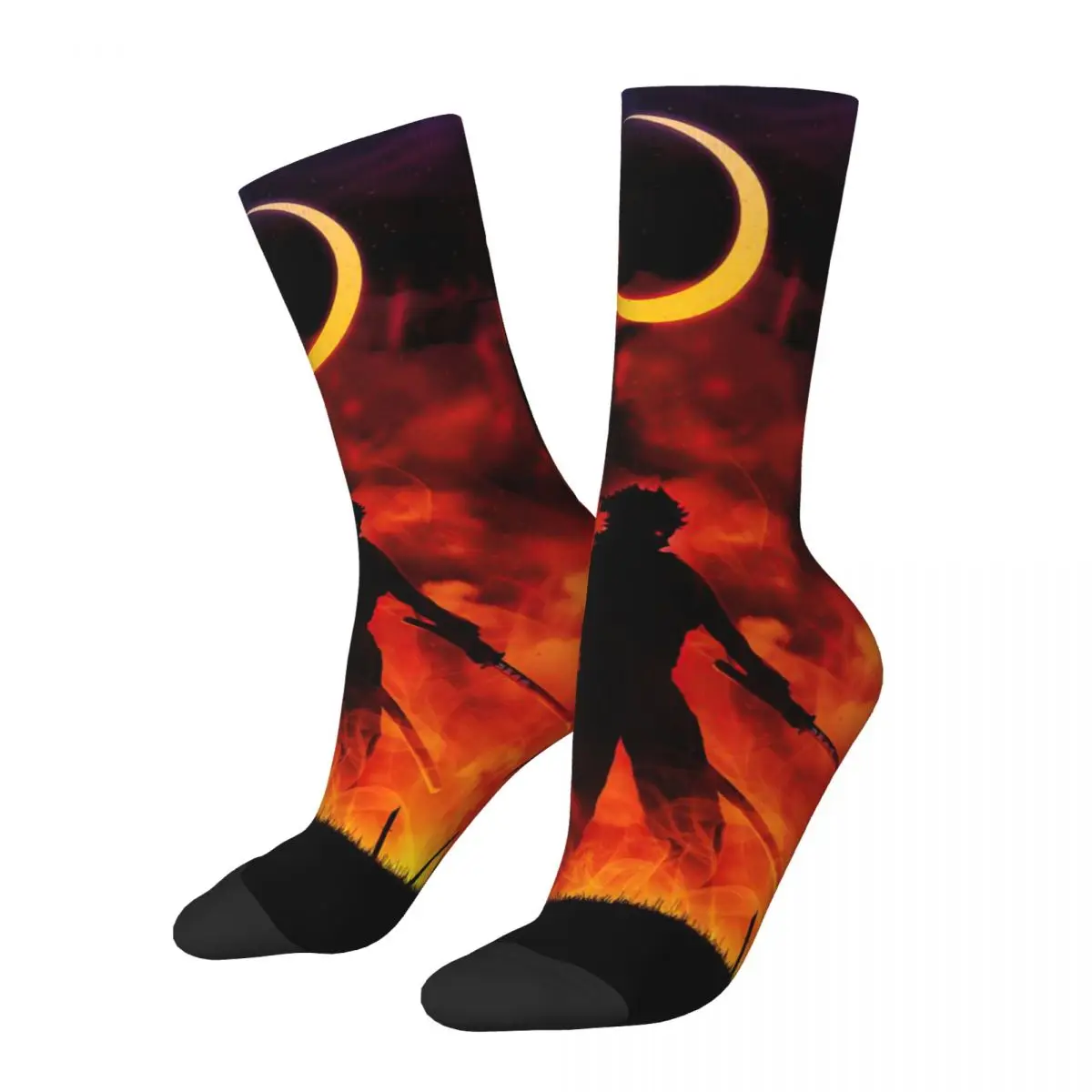 Kimetsu No Yaiba Demon Slayer Unisex Socks Cycling 3D Print Happy Socks Street Style Crazy Sock