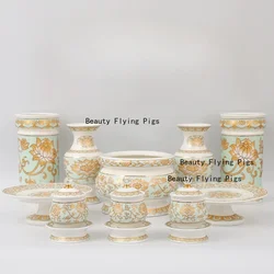 1pc Lotus Water Supply Cup Buddha Hall Desktop Fruit Plate Incense Tube Incense Burner Buddha Tools Sacrificial Supplies