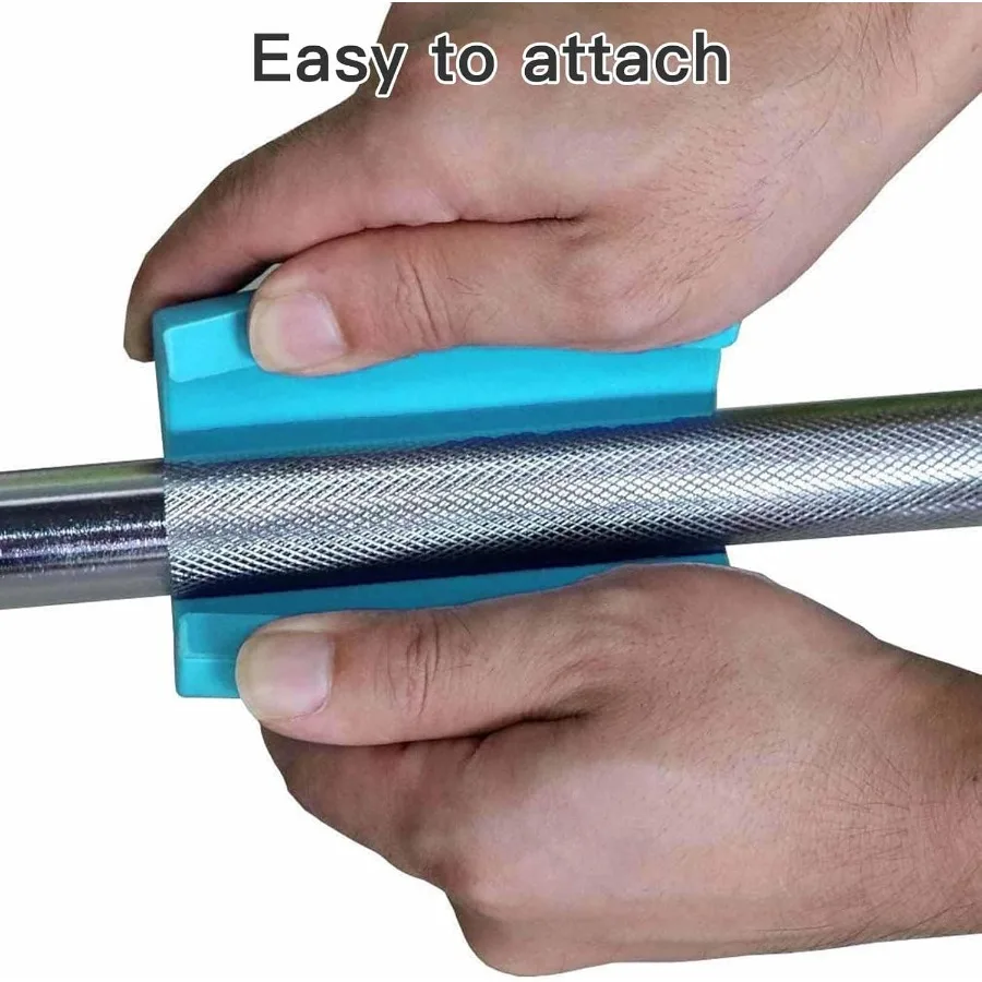 Thick Dumbbell Barbell Grips for Weightlifting HighDensity Silicone Rubber NonSlip Gym Grips for Muscle Growth Hand Stress Reli