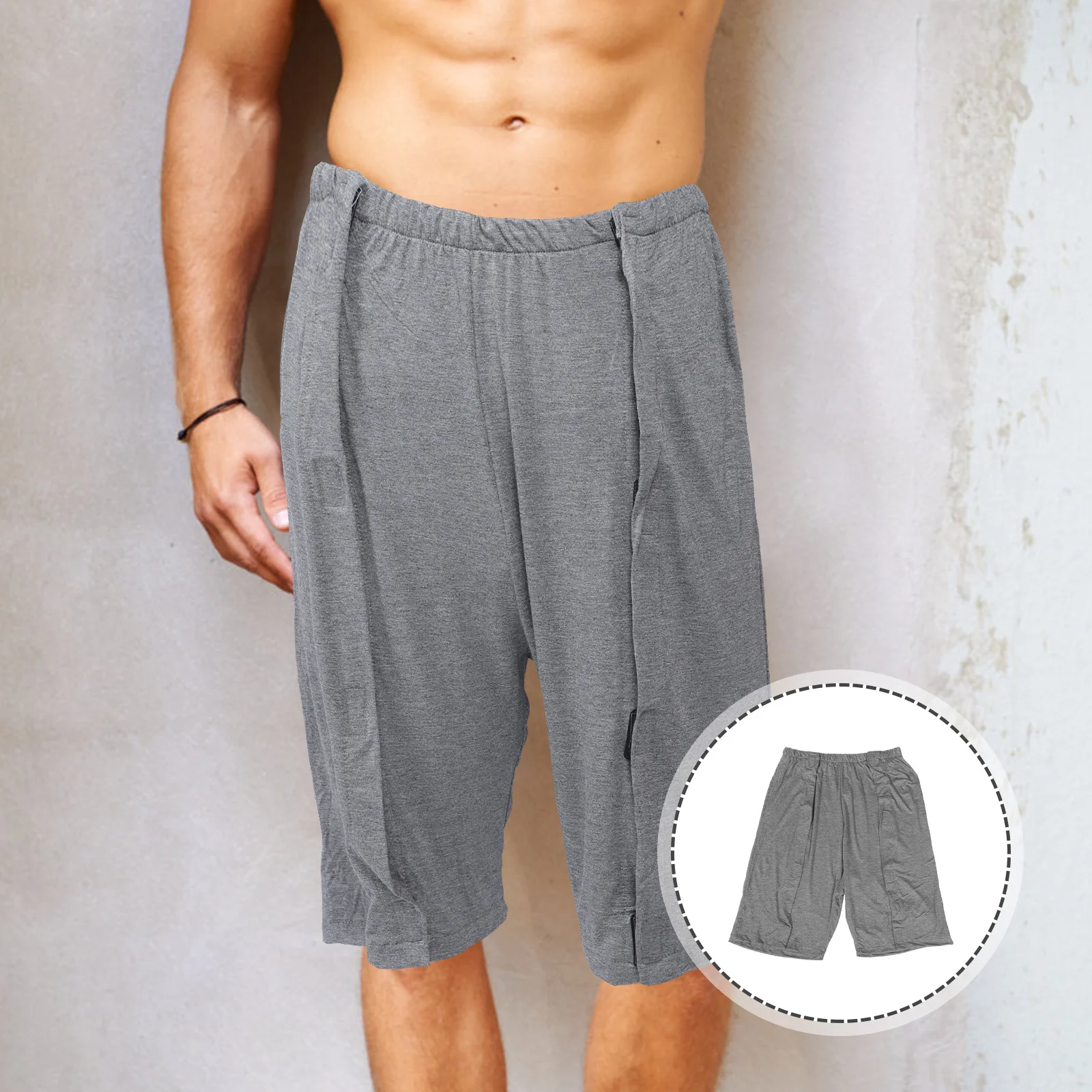 

Многоразовые дышащие брюки для взрослых мужчин (размер L) для ухода при недержании, комфортные, многоразовые, моющиеся