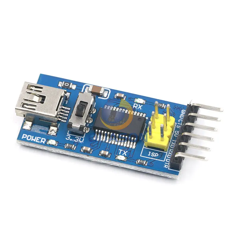 1pc Basic Breakout Board for arduino FTDI FT232RL USB To TTL Serial IC Adapter Converter Module for arduino 3.3V 5V FT232 Switch