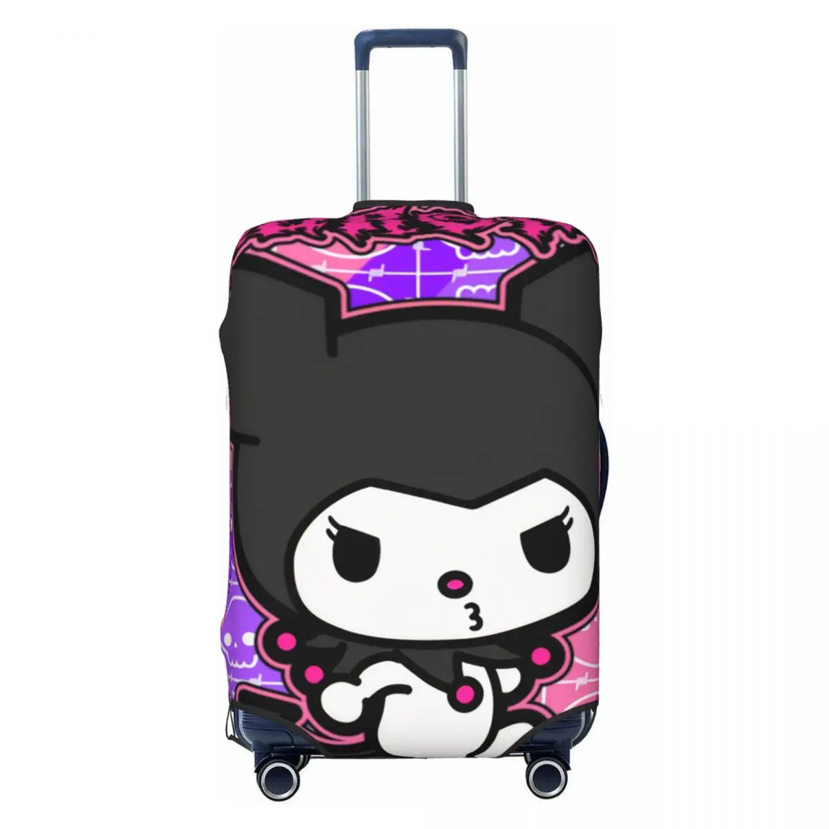 

Cartoon Kuromi Skull Luggage Cover Elastic Cute Rabbit Travel Suitcase Protective Covers Fits 18-32 Inch