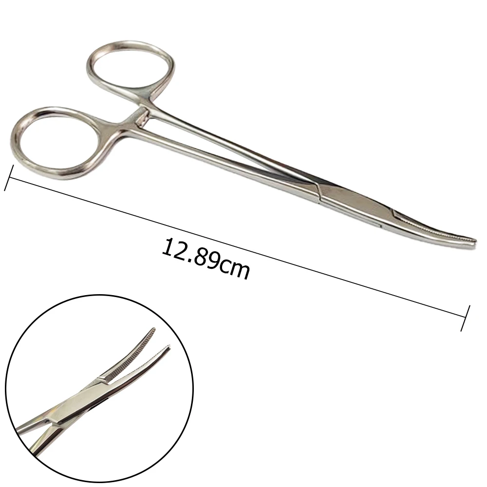 الفولاذ المقاوم للصدأ ملقط مرقئ ملقط الأوعية الدموية مقاطع جراحية مستقيم الكوع مقاطع البعوض الكبيرة والصغيرة نماذج كاملة #3