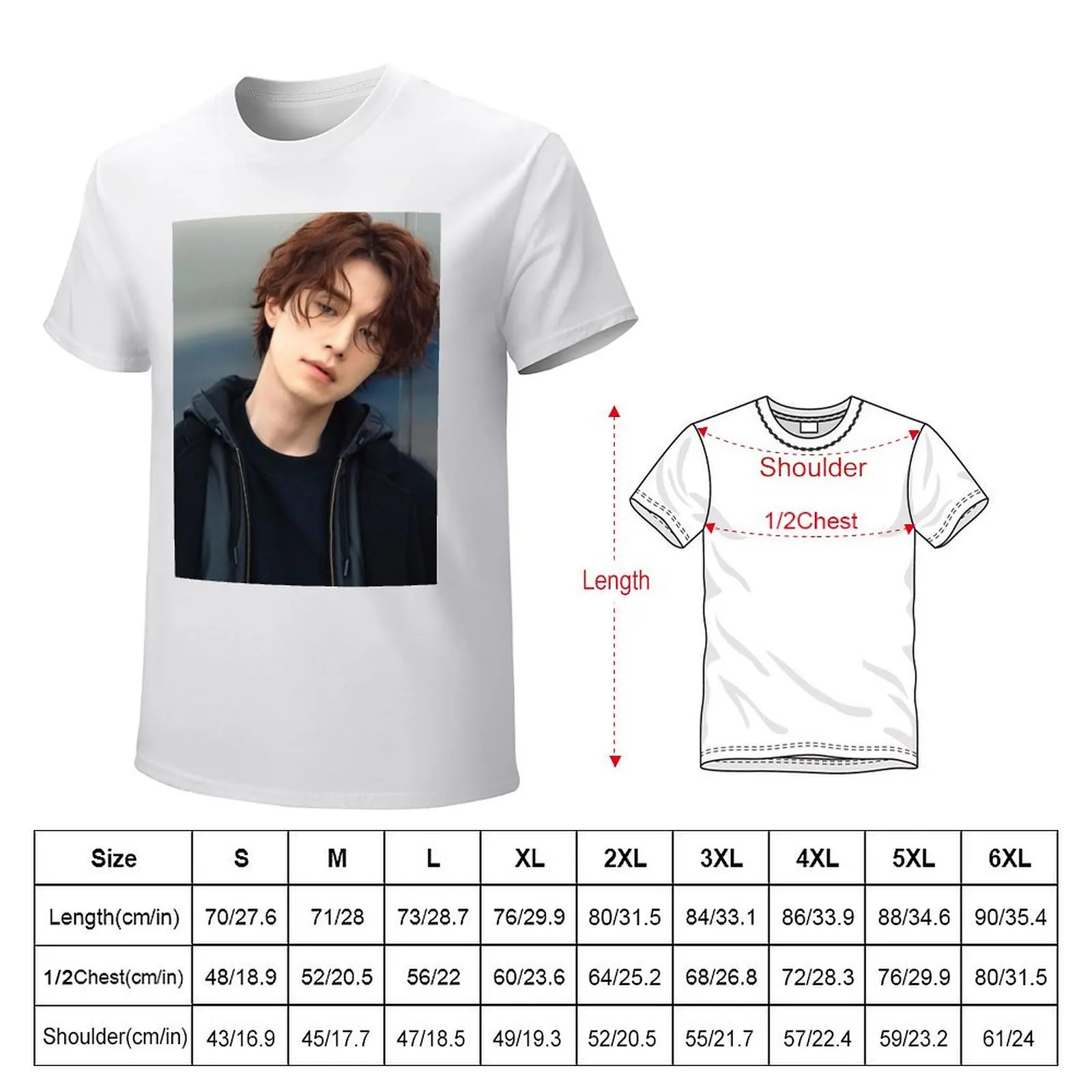 Lee Dong Wook cute T-Shirt for a boy plain quick drying anime mens graphic t-shirts funny