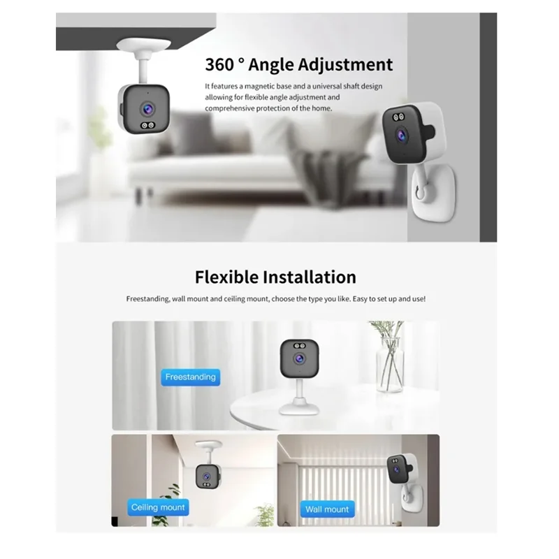 كاميرا مراقبة ELEC-3MP ثنائية النطاق 2.4G 5G WIFI IP كاميرا AI كشف الإنسان أمن الوطن CCTV مراقبة الطفل
