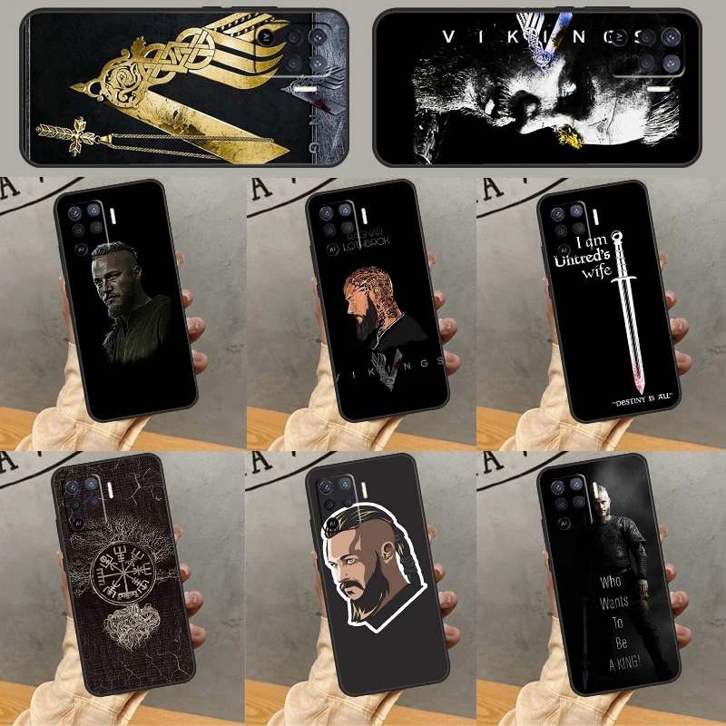 Чехол Ragnar Lothbrok Vikings TV Show для Oppo A18 A38 A58 A78 A98 A40 A60 A80 A16 A76 A96 A15 A17 A77 A74 A94
