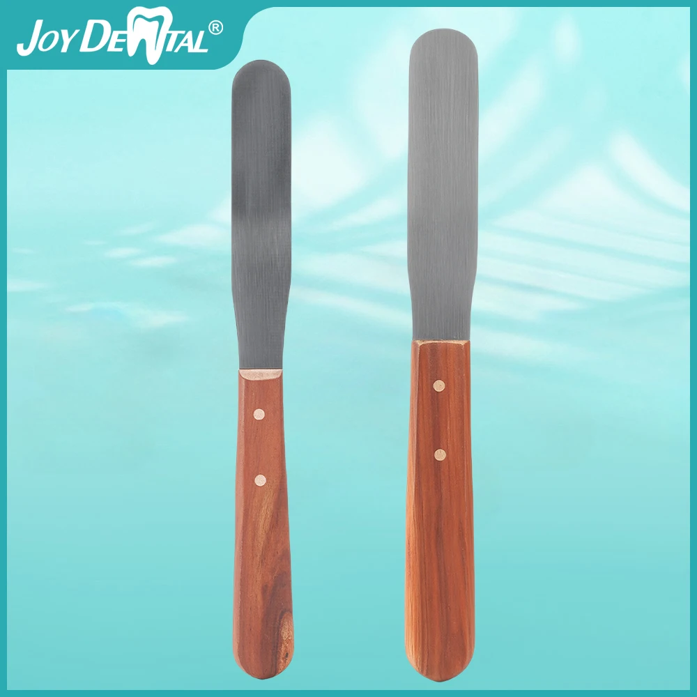 

Dental Alginate Mixing Plaster Spatula Knife Impression Material Wooden Handle Spatula Dental Lab Spatula Dentist Tools AZDENT