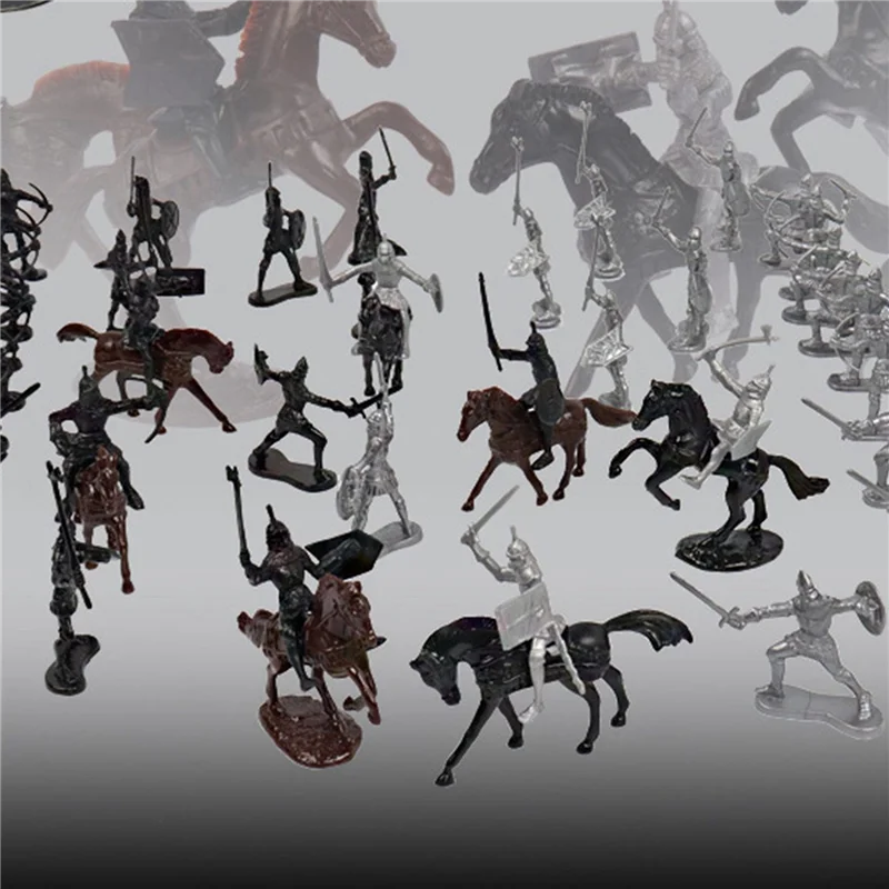 โมเดลทหารม้ายุคกลาง A30F-156 ชิ้น โมเดลทหารโรมัน โมเดลนักรบยุคกลางโบราณ ฟิกเกอร์แอ็คชั่น