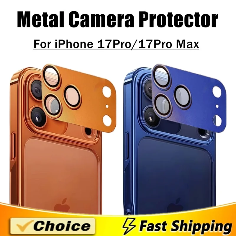 

Metal Camera Lens Protector Glass For iPhone 16 15 14 13 17 Pro Max Full Cover Back Lens Protective Film For iPhone 15 16 Plus