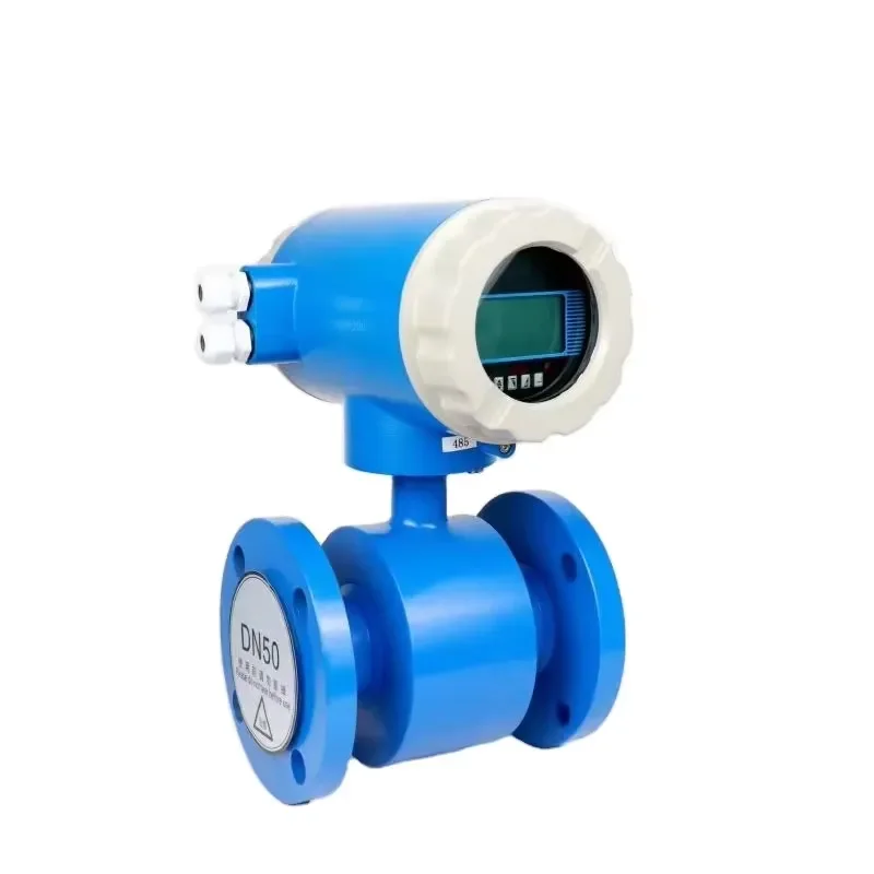 Industrial Stainless Steel Electromagnetic Flow Meter Digital for Water Oil Gas and Air