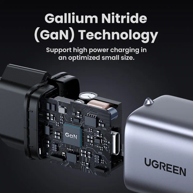 UGREEN Nexode GaN 30W Fast Charger for iPhone 14 13 USB C Charger for iPad Pro，for samsung，for Xiaomi PD Charger