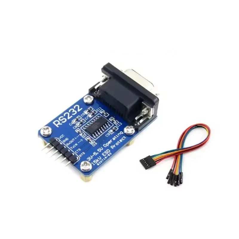 Waveshare RS232 SP3232 Serial to TTL Converter, RS232 to TTL Programming Cable, 3V–5.5V Serial Module
