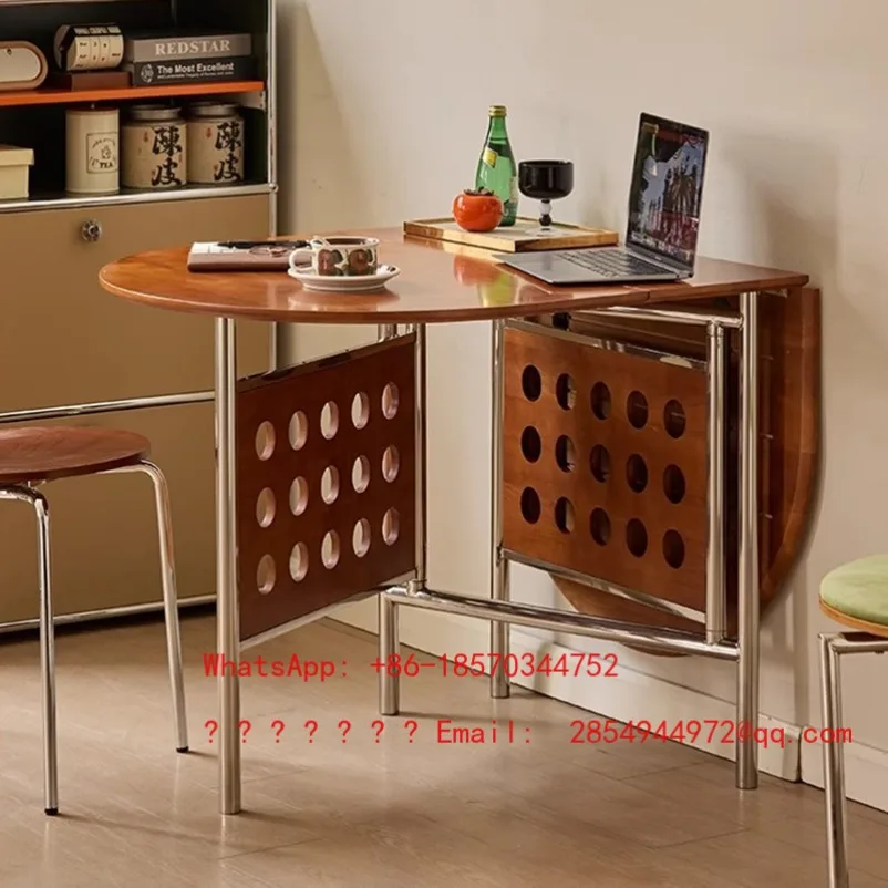 Long Folding Modern Design Dining Table, Charming French Dining Table